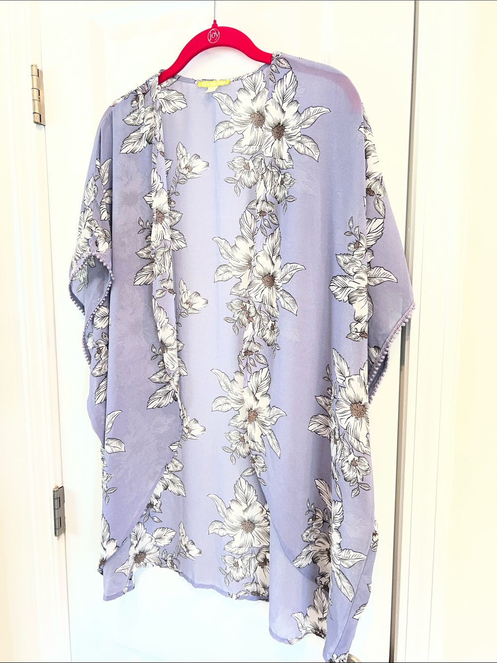 Gianni Bini XS Cornflower Floral Print Birdie Kimono Cover Up Wildflower - Picture 5 of 7
